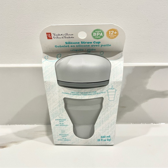 NEW President’s Choice Collapsible Silicone Straw Cup - Picture 1 of 3